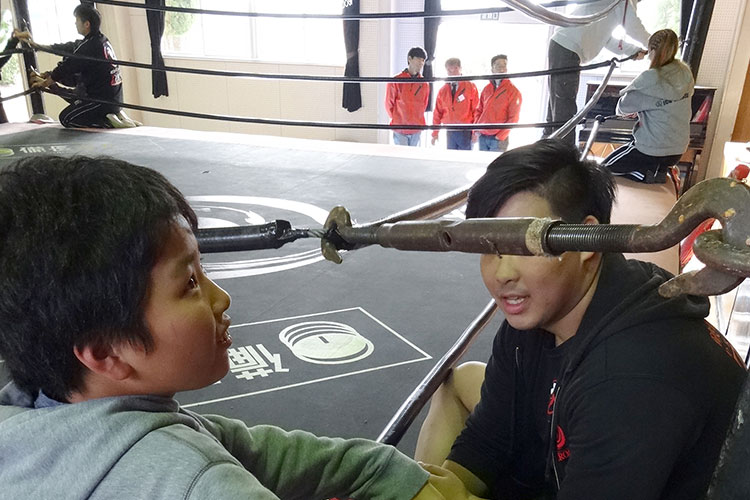 似島学園との交流会